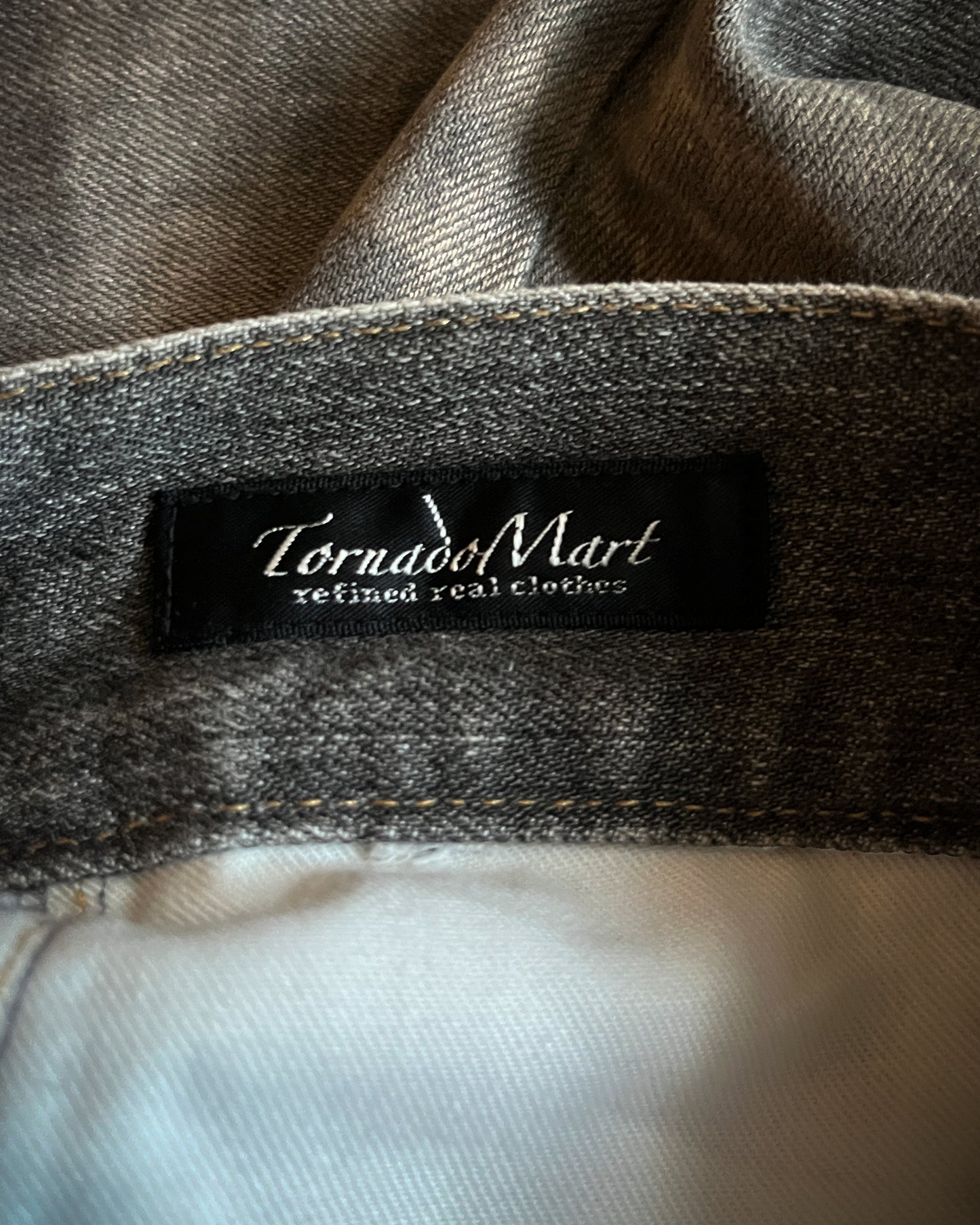 TORNADO MART LACED WAXED SNAKESKIN DENIM