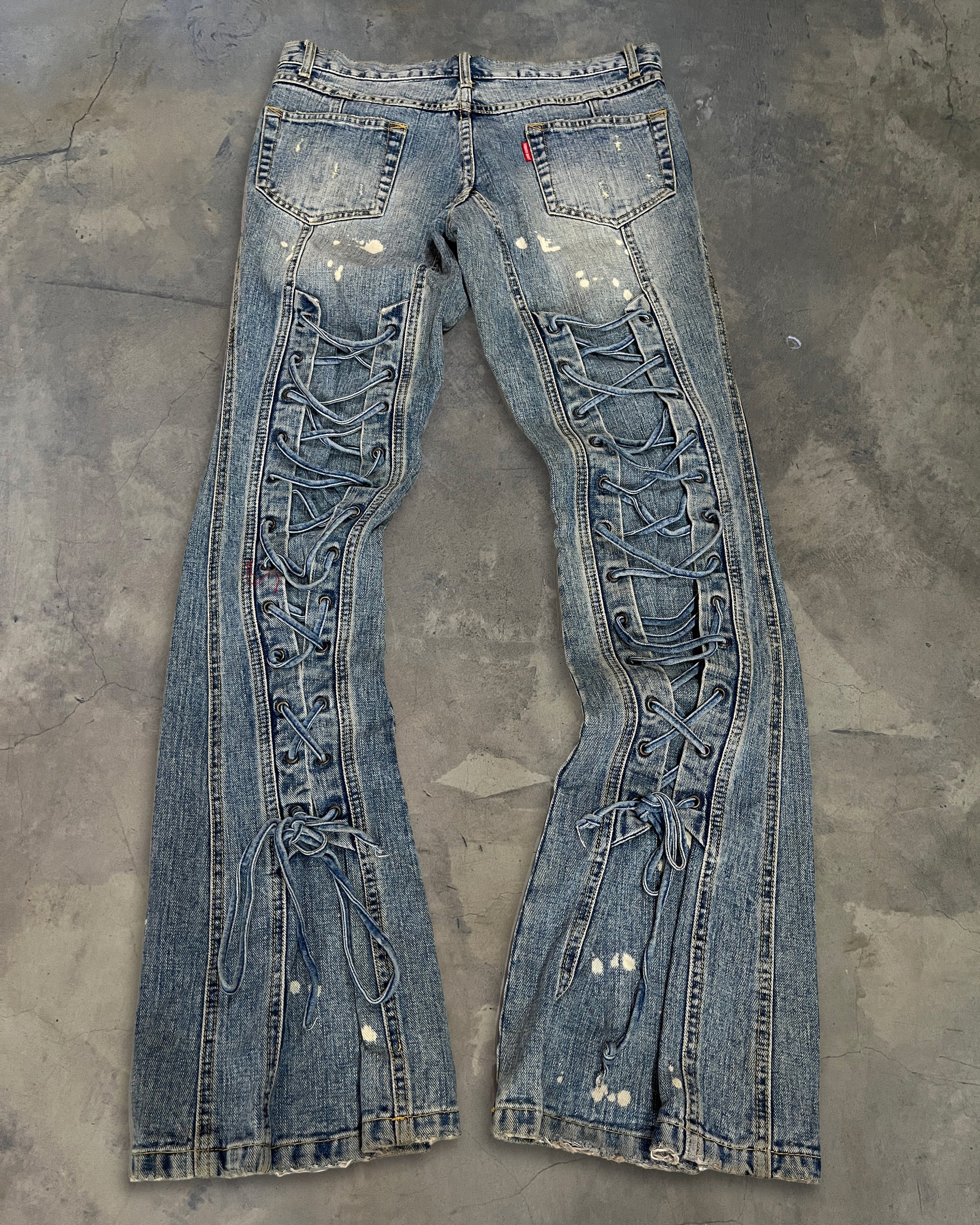 TORNADO MART LACE UP DENIM – glam archive