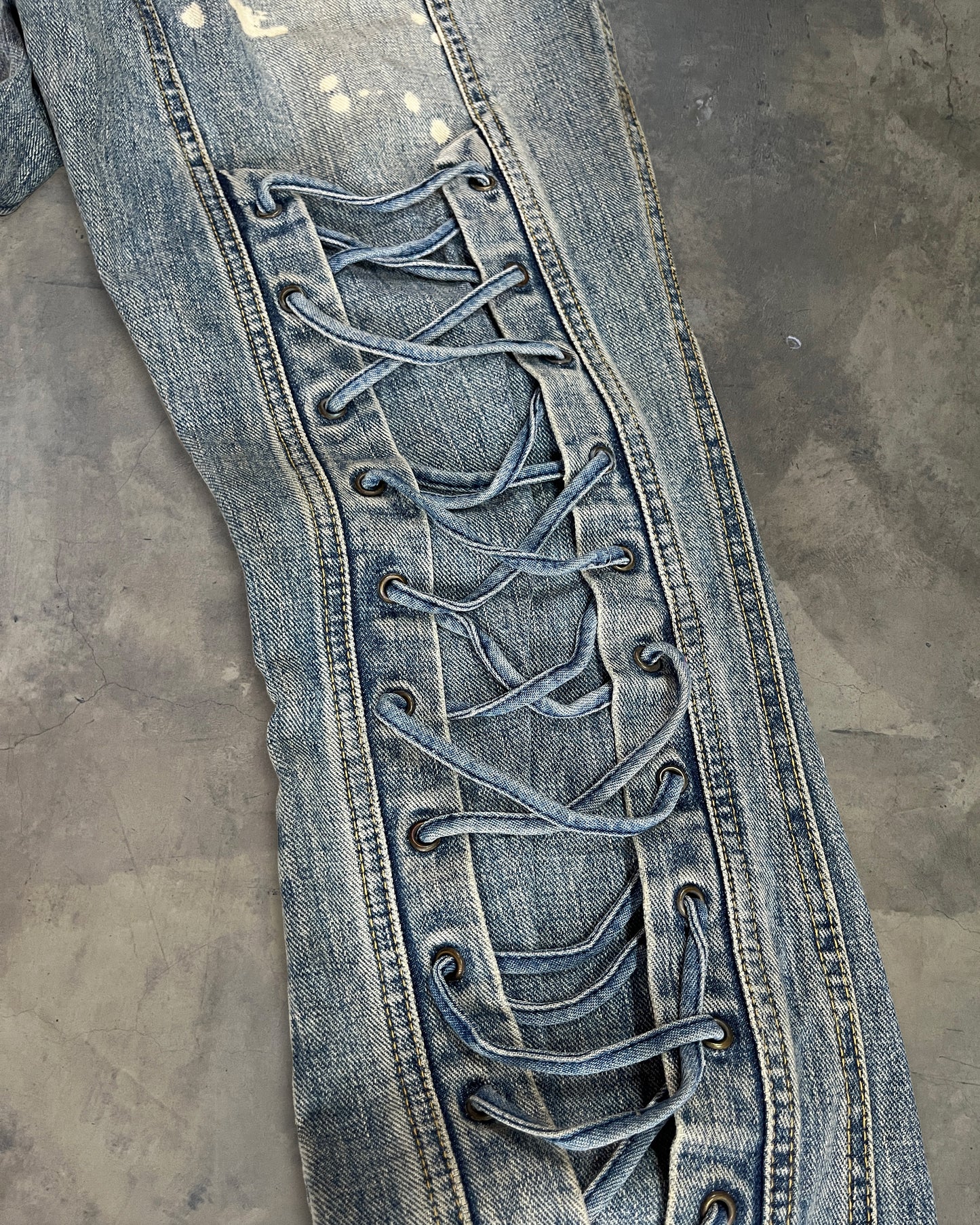 TORNADO MART LACE UP DENIM