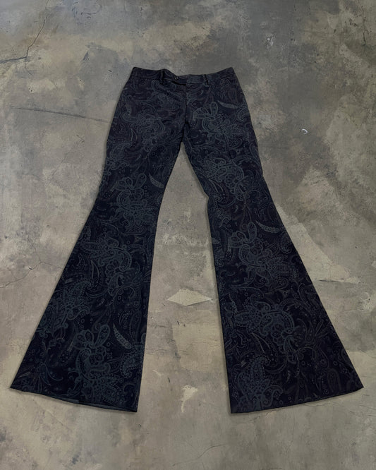 TORNADO MART BELL BOTTOM PAISLEY SLACKS