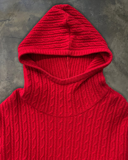 UNDERCOVER CABLE KNIT HOODIE