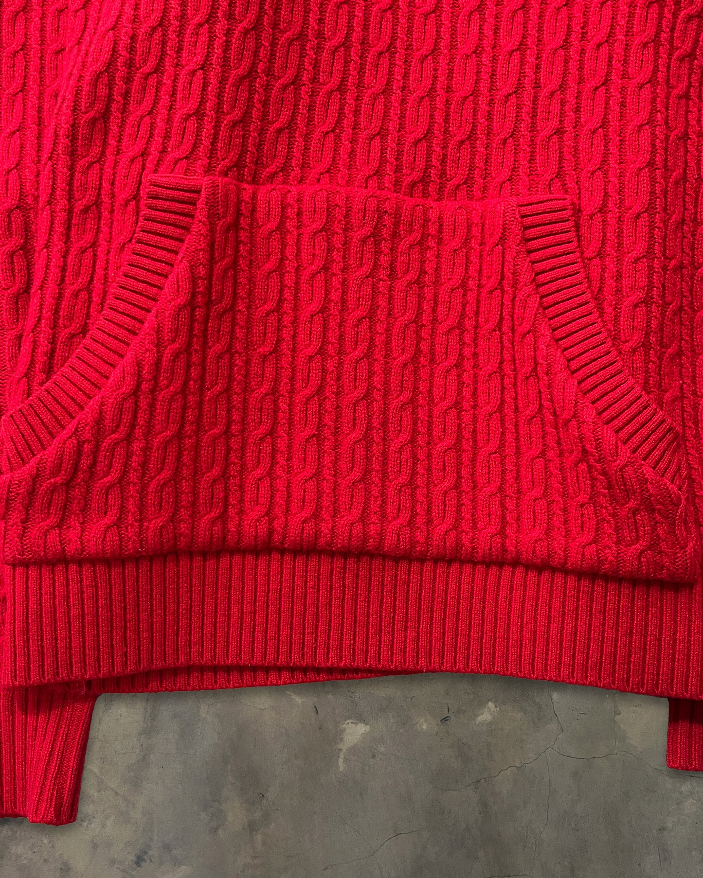 UNDERCOVER CABLE KNIT HOODIE