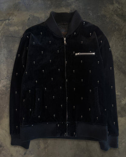 UNDERCOVER AW2002 "WITCH'S CELL DIVISION" VELVET CROSS JACKET
