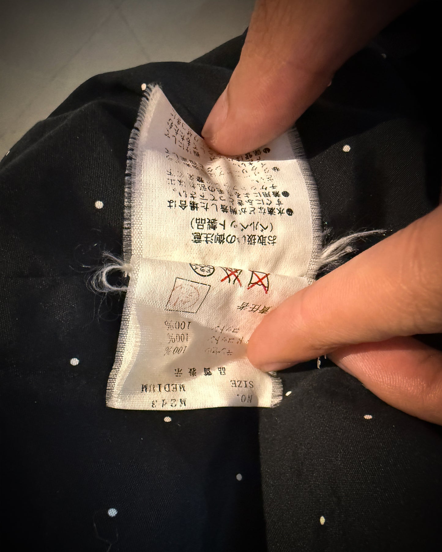 UNDERCOVER AW2002 "WITCH'S CELL DIVISION" VELVET CROSS JACKET