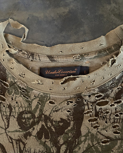 UNDERCOVER AW2003 "PAPERDOLL" BUSH/OSAMA CAMO LONG SLEEVE