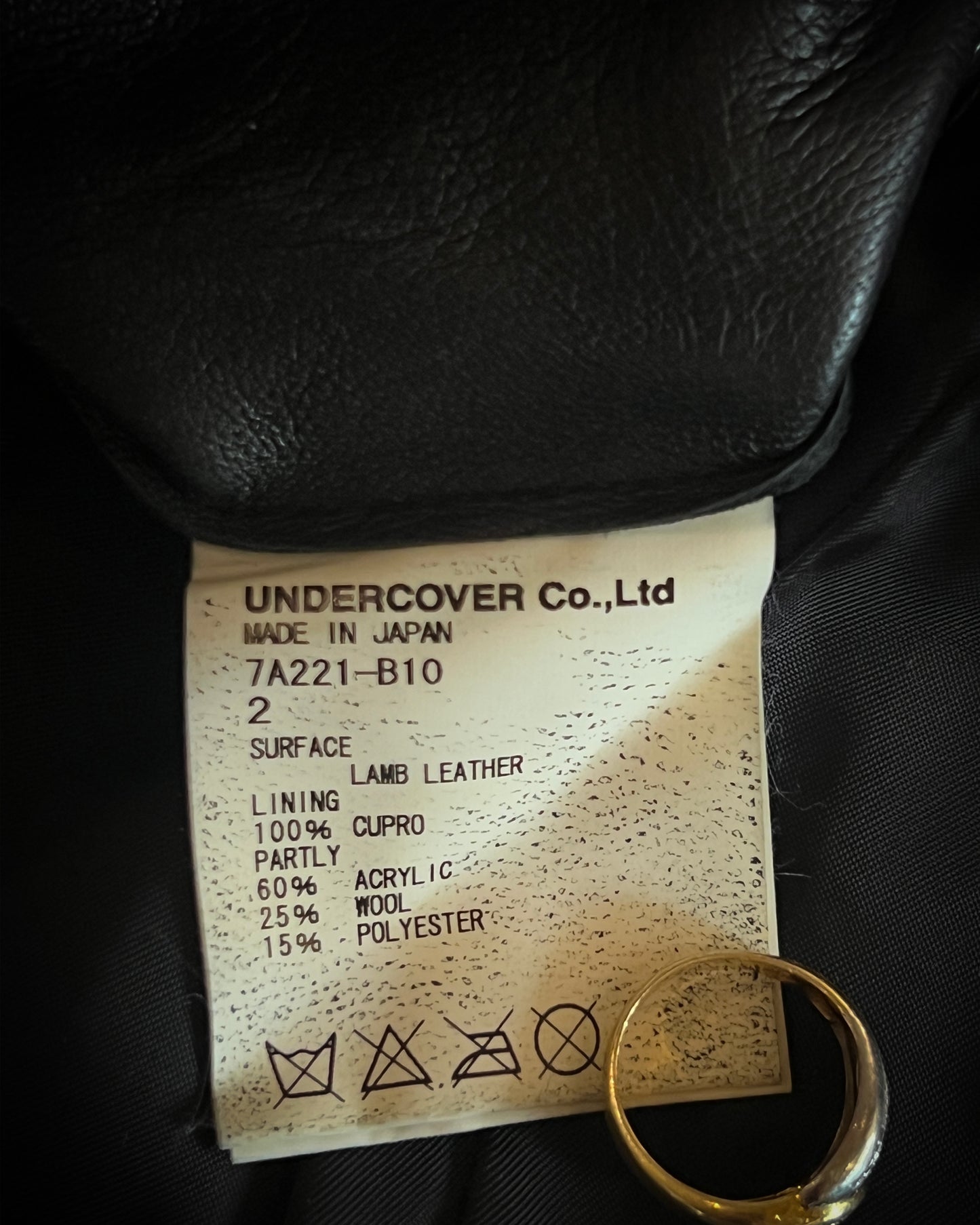 UNDERCOVER AW2007 HYBRID LEATHER JACKET