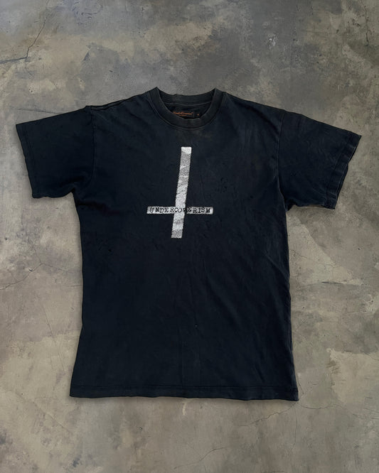 UNDERCOVER SS2002 UPSIDE DOWN CROSS TEE