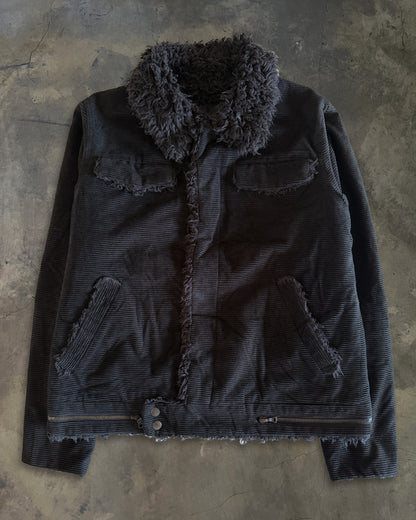 UNDERCOVER FW2005 "ARTS & CRAFT" SHERPA CORDUROY MOTO JACKET