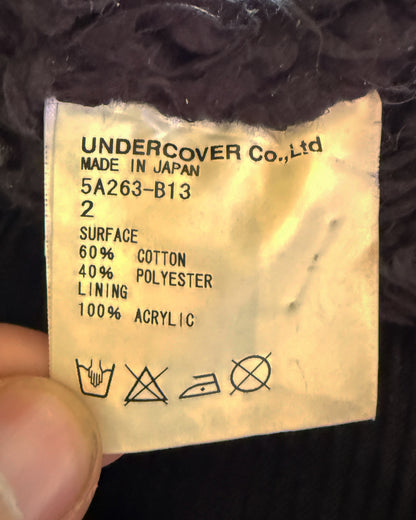 UNDERCOVER FW2005 "ARTS & CRAFT" SHERPA CORDUROY MOTO JACKET
