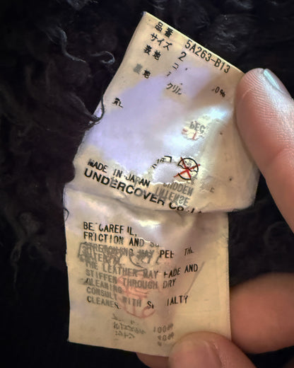 UNDERCOVER FW2005 "ARTS & CRAFT" SHERPA CORDUROY MOTO JACKET