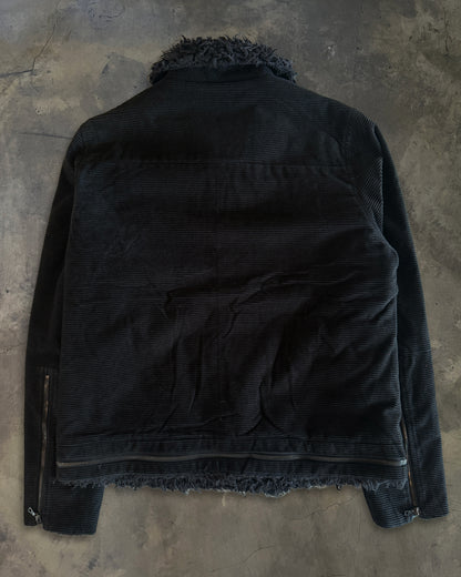 UNDERCOVER FW2005 "ARTS & CRAFT" SHERPA CORDUROY MOTO JACKET