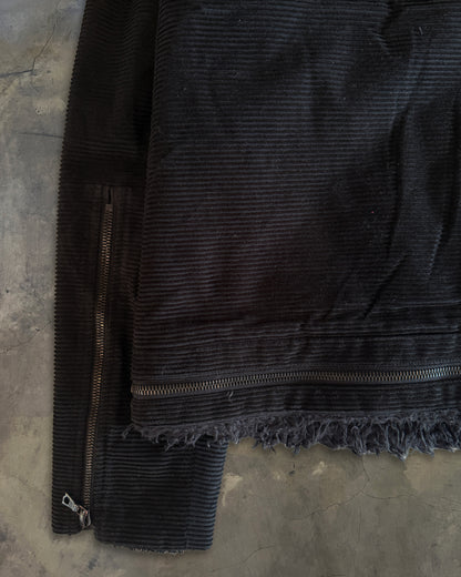 UNDERCOVER FW2005 "ARTS & CRAFT" SHERPA CORDUROY MOTO JACKET