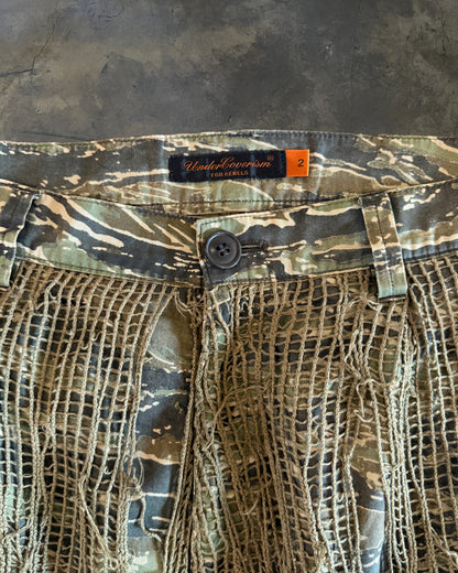 UNDERCOVER SS2003 NET CAMO SHORTS