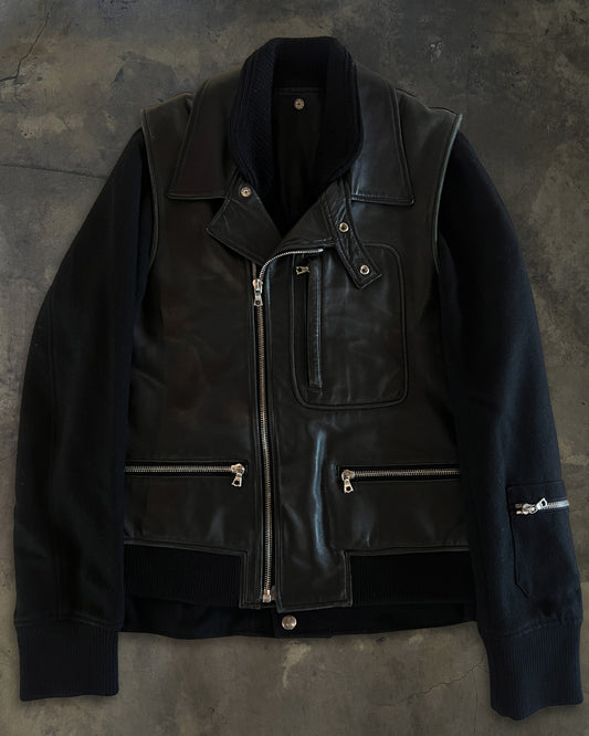 UNDERCOVER AW2007 HYBRID LEATHER JACKET
