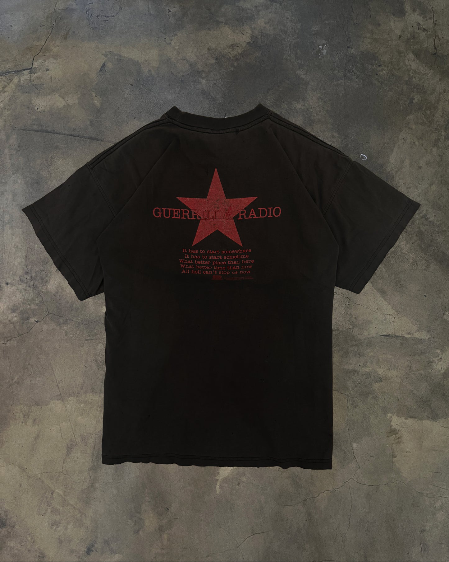 1990s RAGE AGAINST THE MACHINE BAND TEE