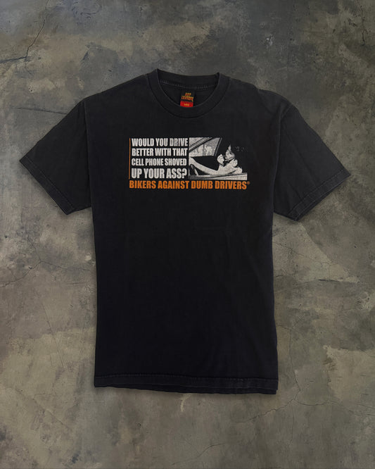 2000's BIKERS AGAINST DUMB DRIVER TEE