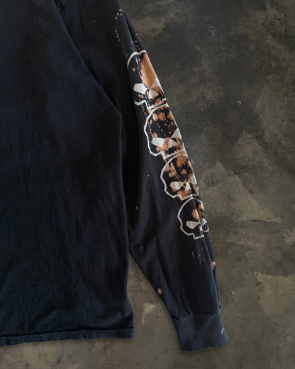 1990's HARLEY DAVIDSON BLEACHED AND THRASHED SKULL TEE
