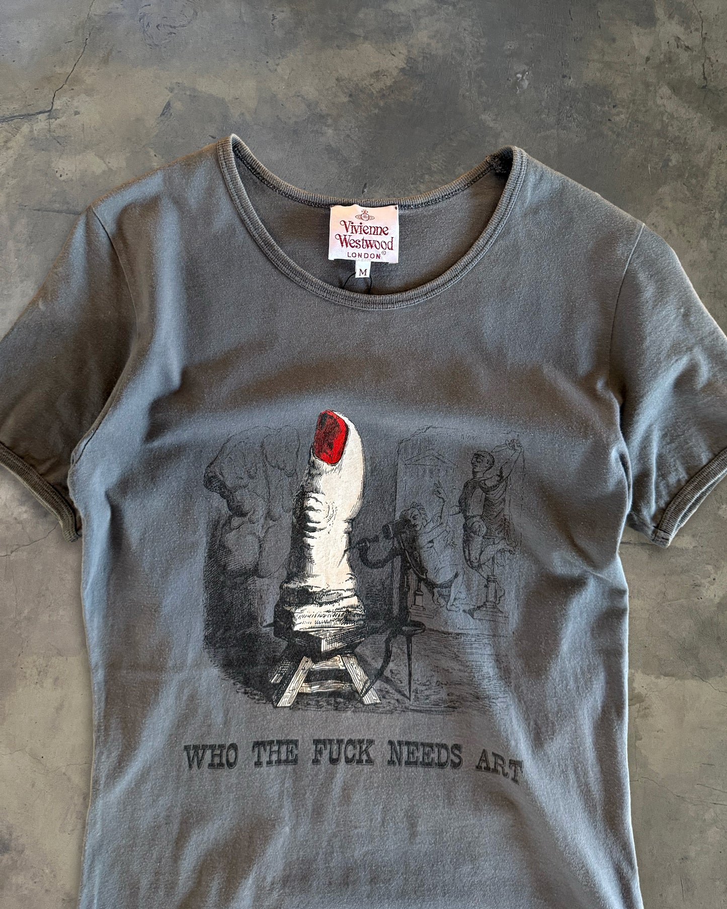 VIVIENNE WESTWOOD "WHO THE FUCK NEEDS ART" TEE