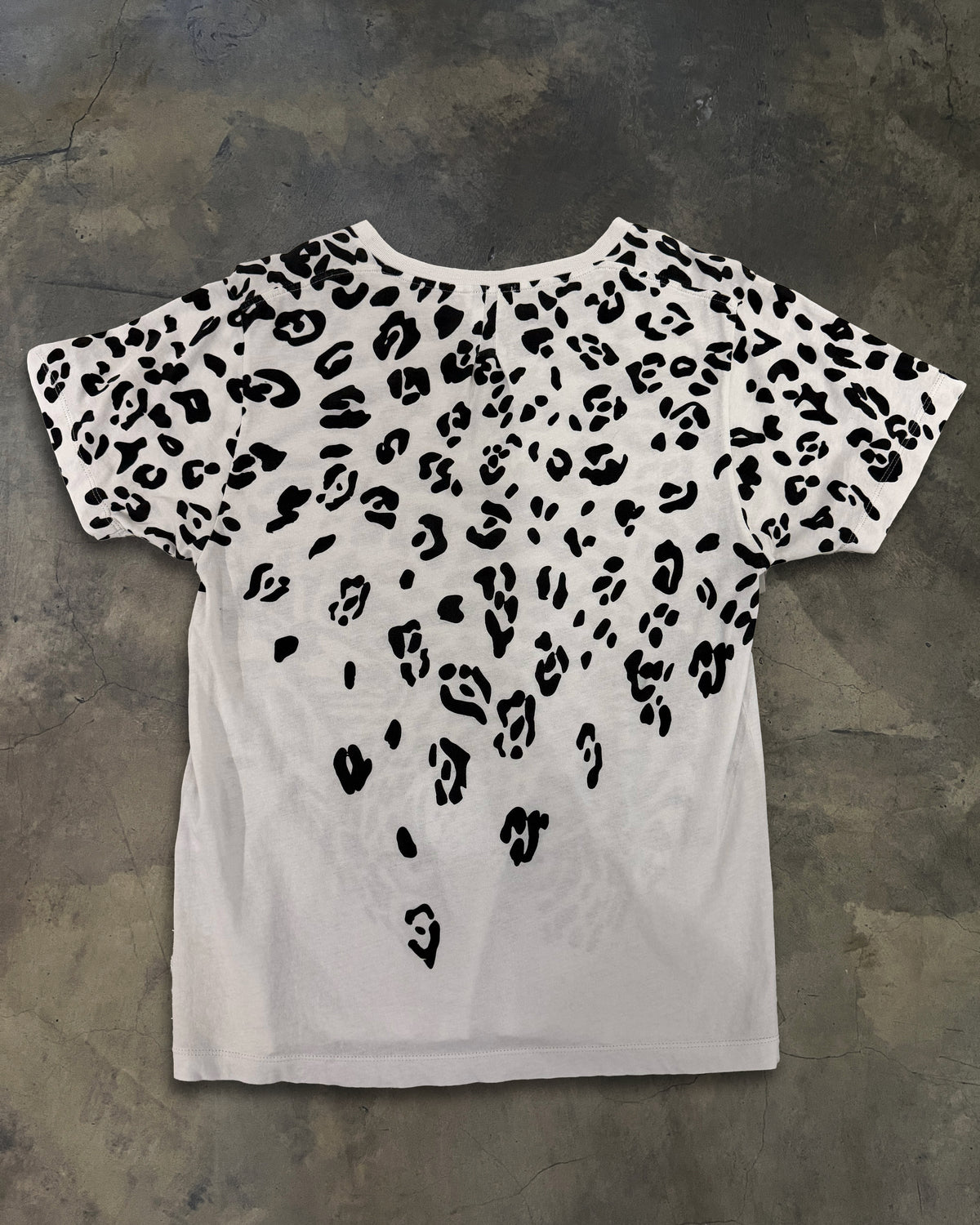 SAINT LAURENT AW2016 CRYSTAL LEOPARD TEE