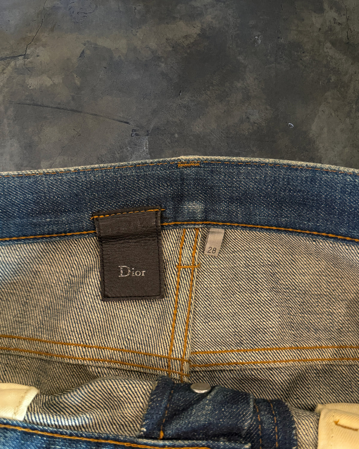 DIOR HOMME SS2011 FADED INDIGO DENIM