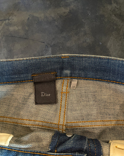 DIOR HOMME SS2011 FADED INDIGO DENIM