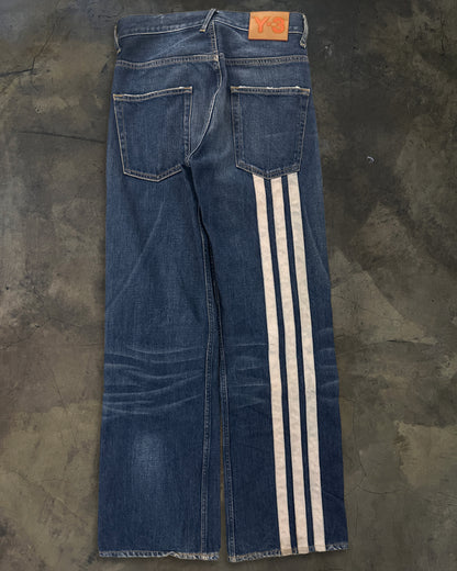 Y-3 AW2005 THREE STRIPES DENIM