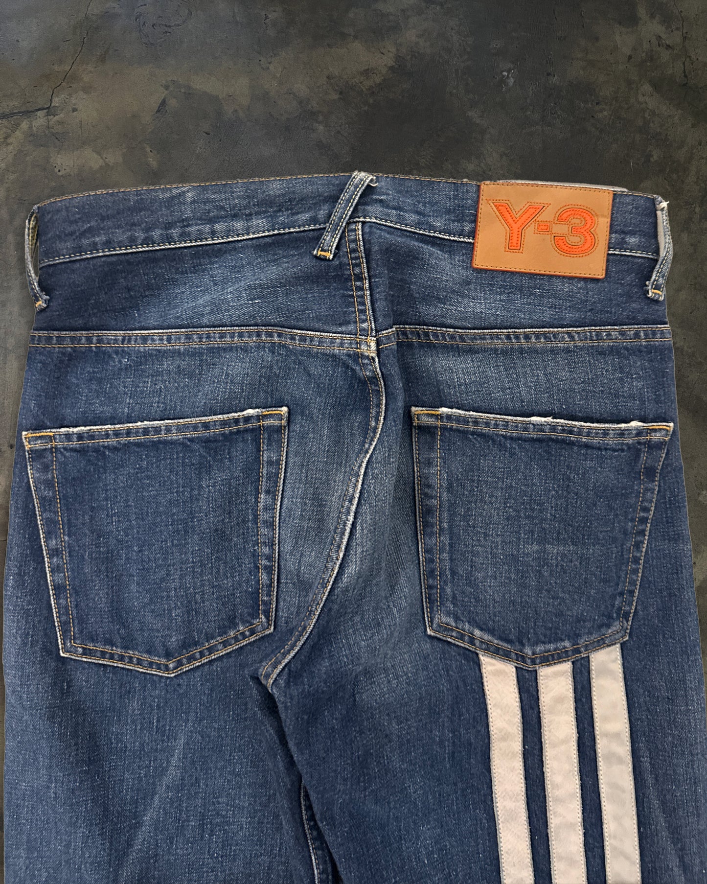 Y-3 AW2005 THREE STRIPES DENIM