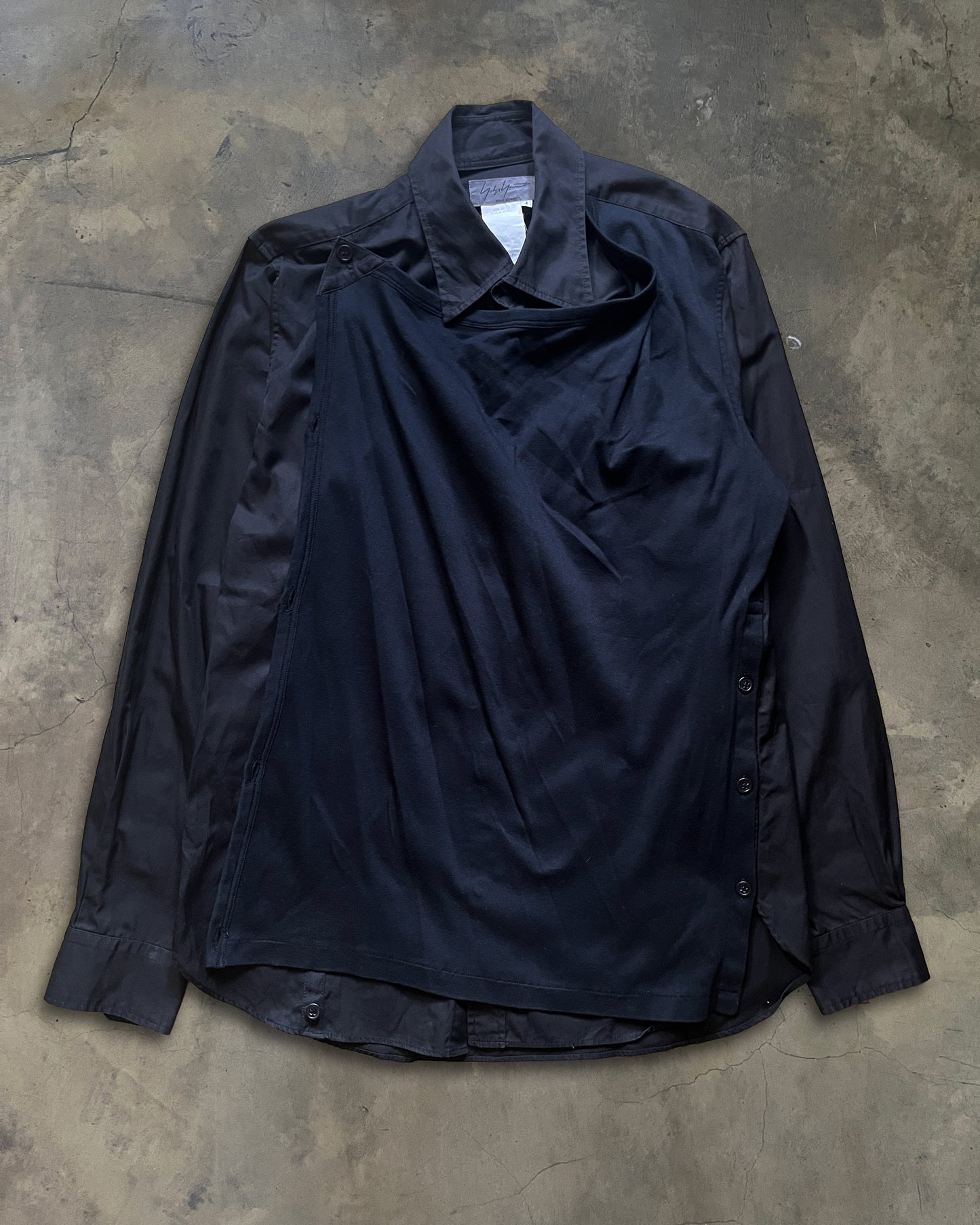 YOHJI YAMAMOTO POUR HOMME AW2000 ASYMETTRICAL SHIRT