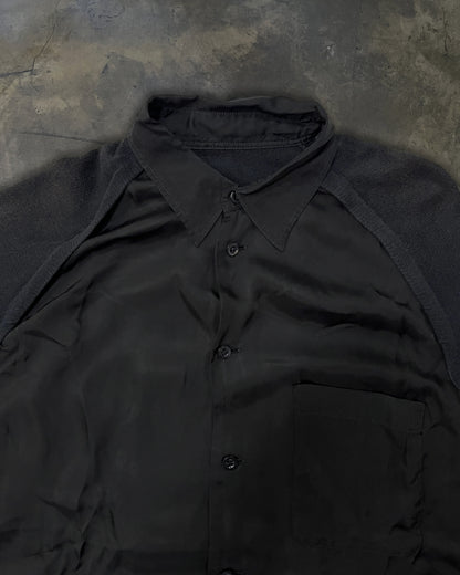 YOHJI YAMAMOTO HOMME AW2006 HYBRID BUTTON UP