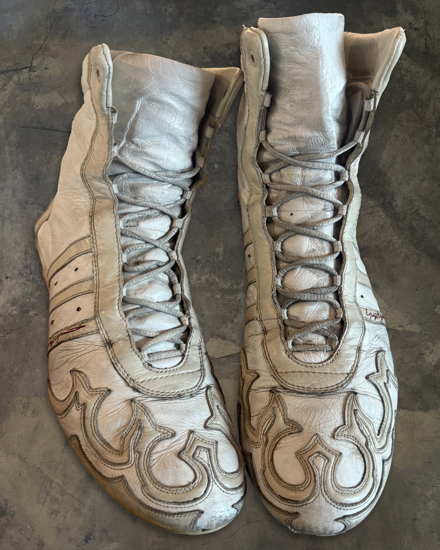 YOHJI YAMAMOTO SS2002 ADIDAS PRAJNA HIGH TOPS BOXING BOOTS