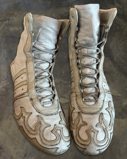 YOHJI YAMAMOTO SS2002 ADIDAS PRAJNA HIGH TOPS BOXING BOOTS