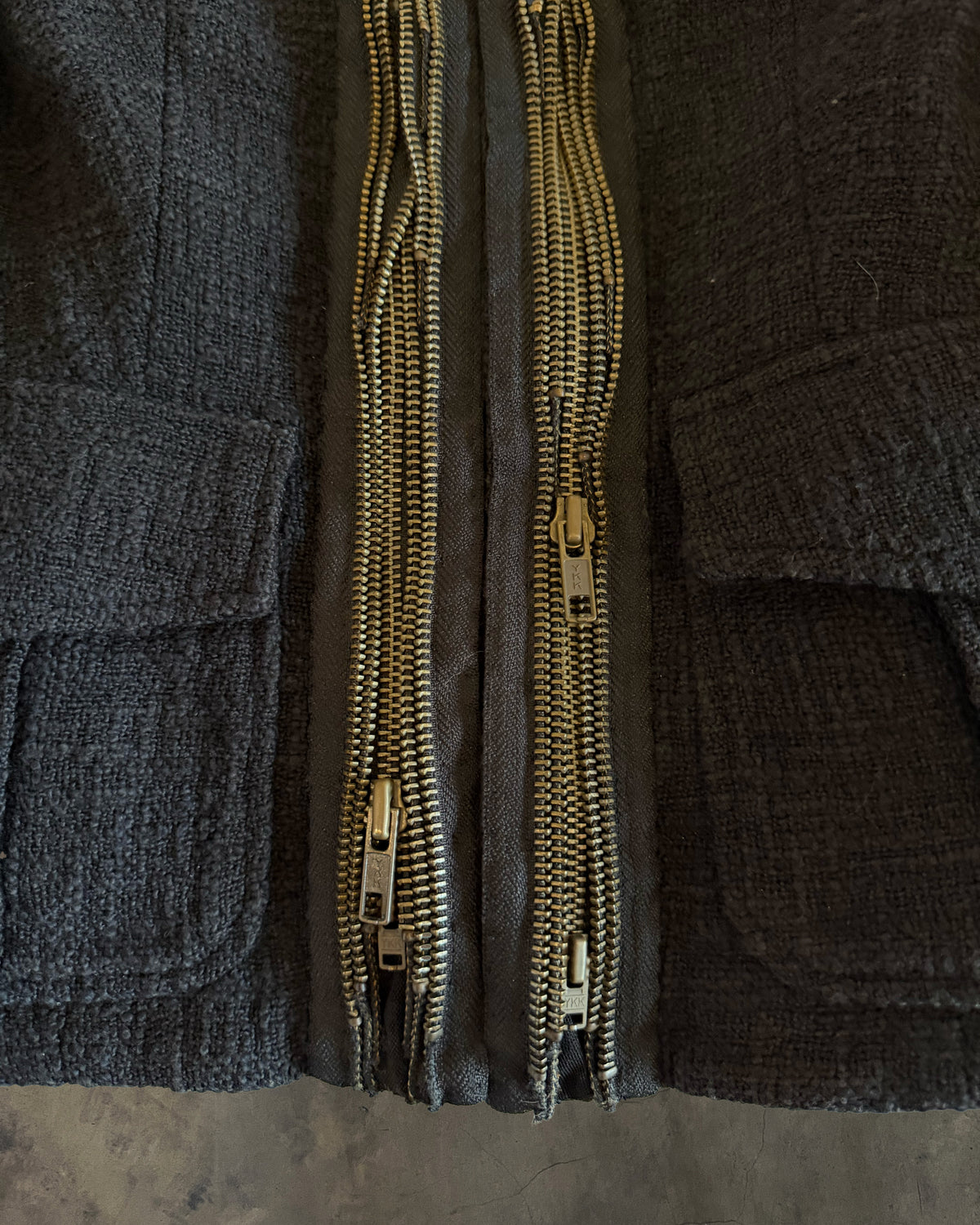 BALMAIN SS2010 MULTI ZIPPER TWEED JACKET