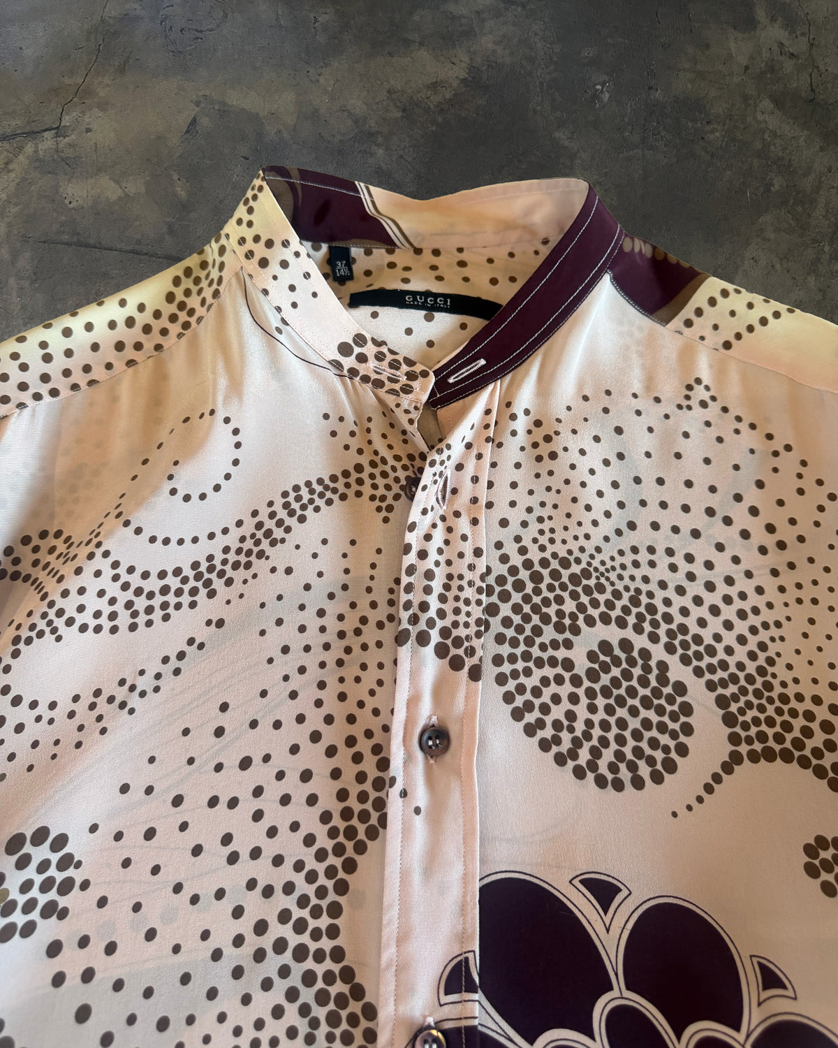 GUCCI BY TOM FORD SS1999 SILK FLORAL BUTTON UP