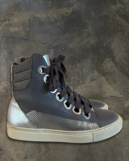 RAF SIMONS X STERLING RUBY FW2014 MEGA LACED HIGH TOPS