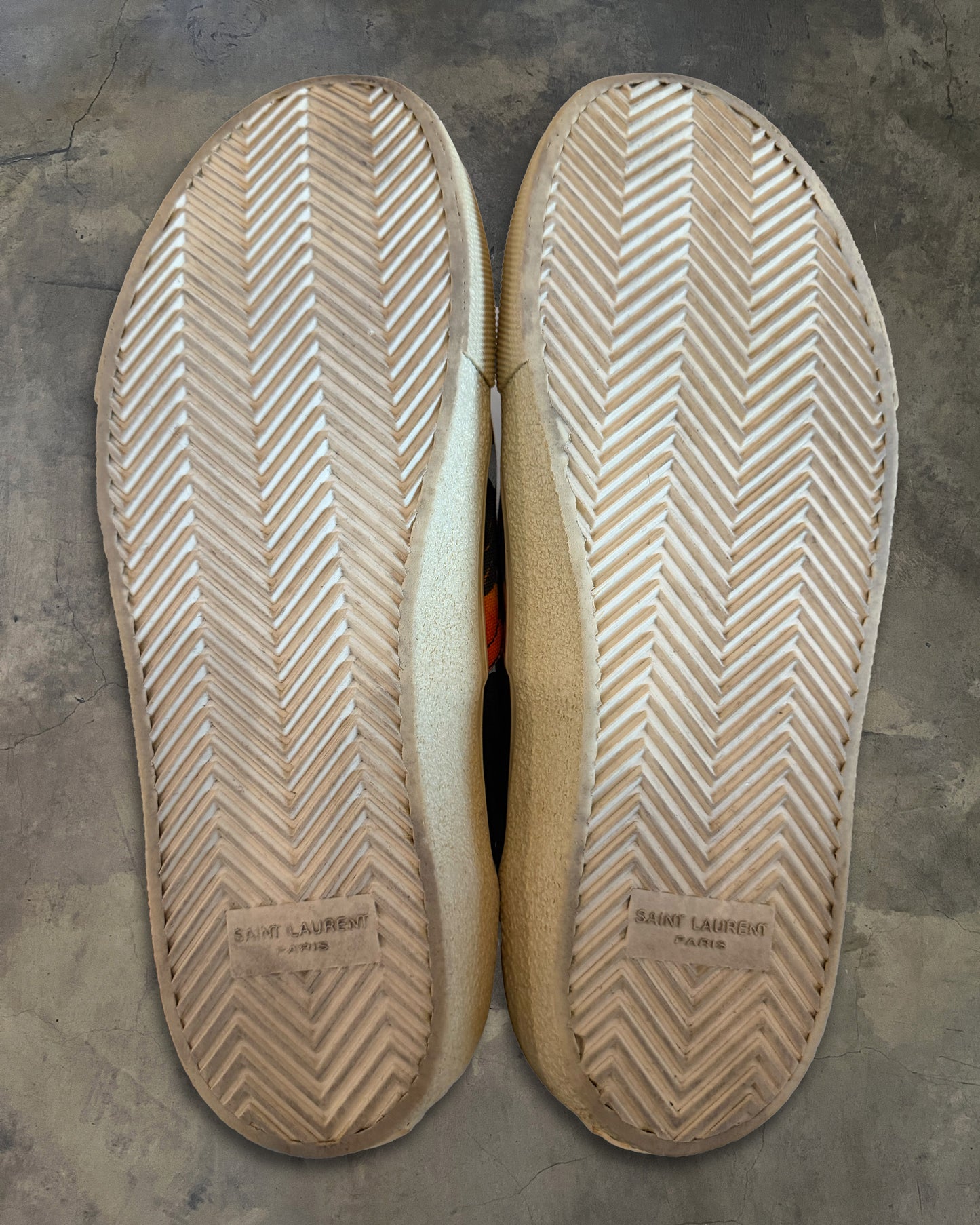 SAINT LAURENT SS2016 "SURF SOUNDS" PALM TREE LOW TOPS