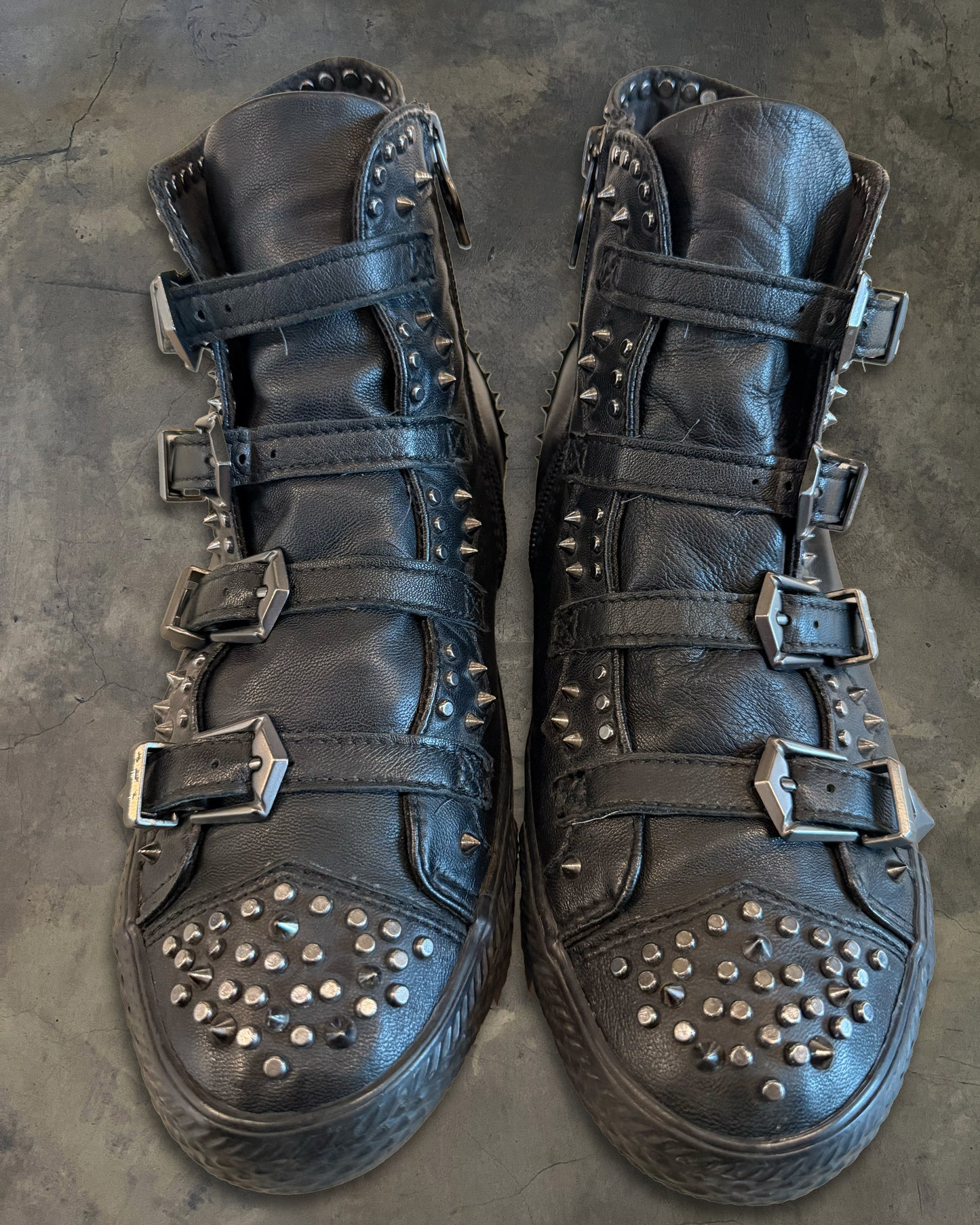 ASH STUDDED HIGH TOPS