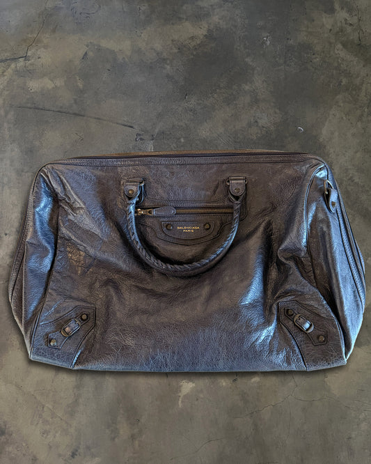 BALENCIAGA 2012 NAVY 24HOUR VOYAGE BAG