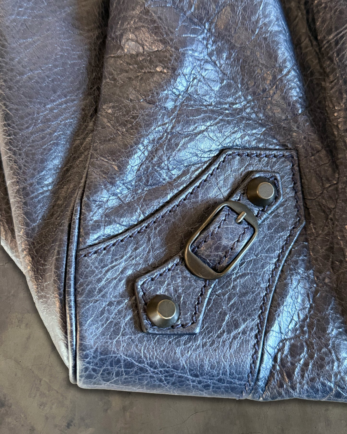 BALENCIAGA 2012 NAVY 24HOUR VOYAGE BAG