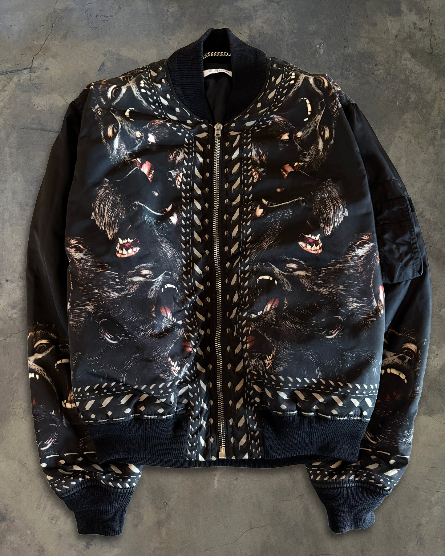 GIVENCHY AW2016 SCREAMING MONKEY BOMBER