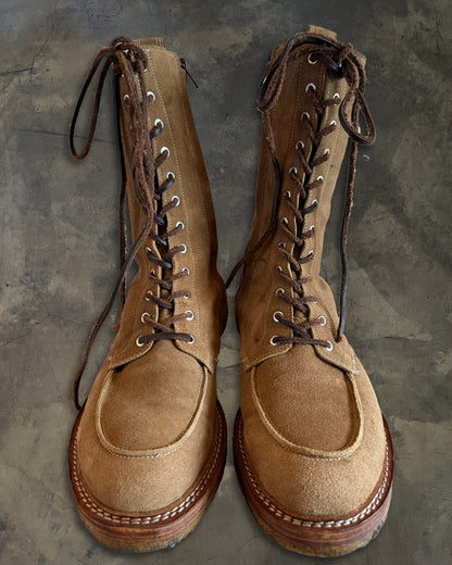 BALMAIN AW2011 MILITARY CREPE RANGER BOOTS