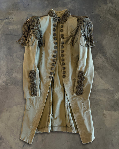 BALMAIN SS2010 RUNWAY CHAIN EPAULET MILITARY COAT