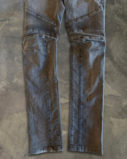 BALMAIN FW2014 FADED BIKER DENIM