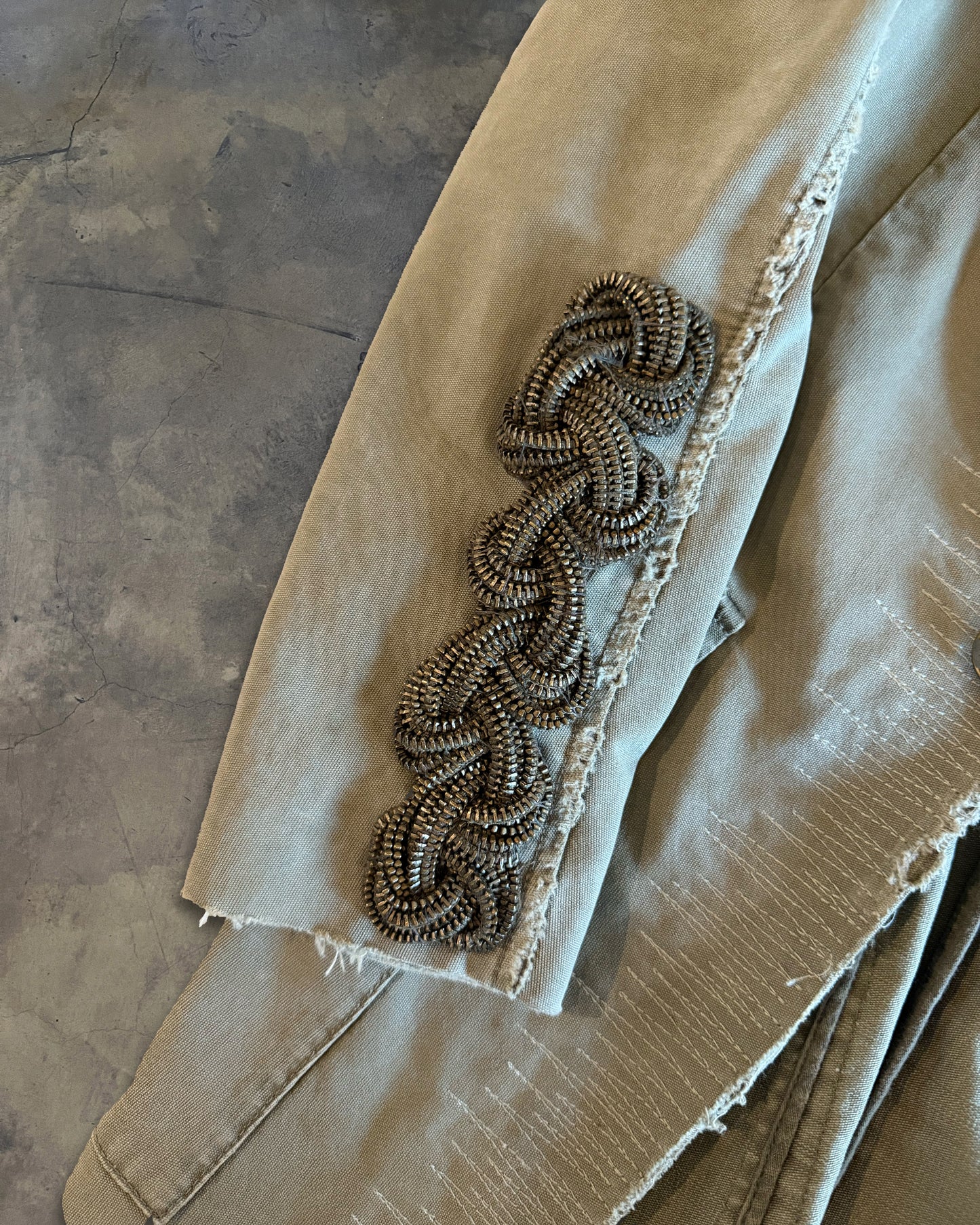 BALMAIN SS2010 RUNWAY CHAIN EPAULET MILITARY COAT