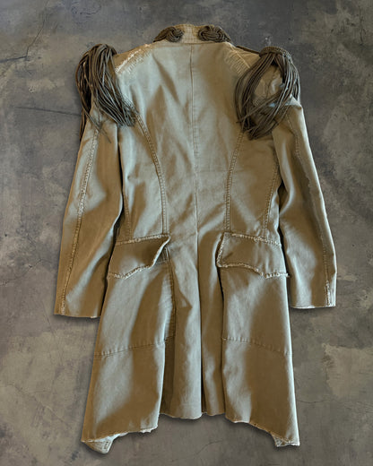 BALMAIN SS2010 RUNWAY CHAIN EPAULET MILITARY COAT