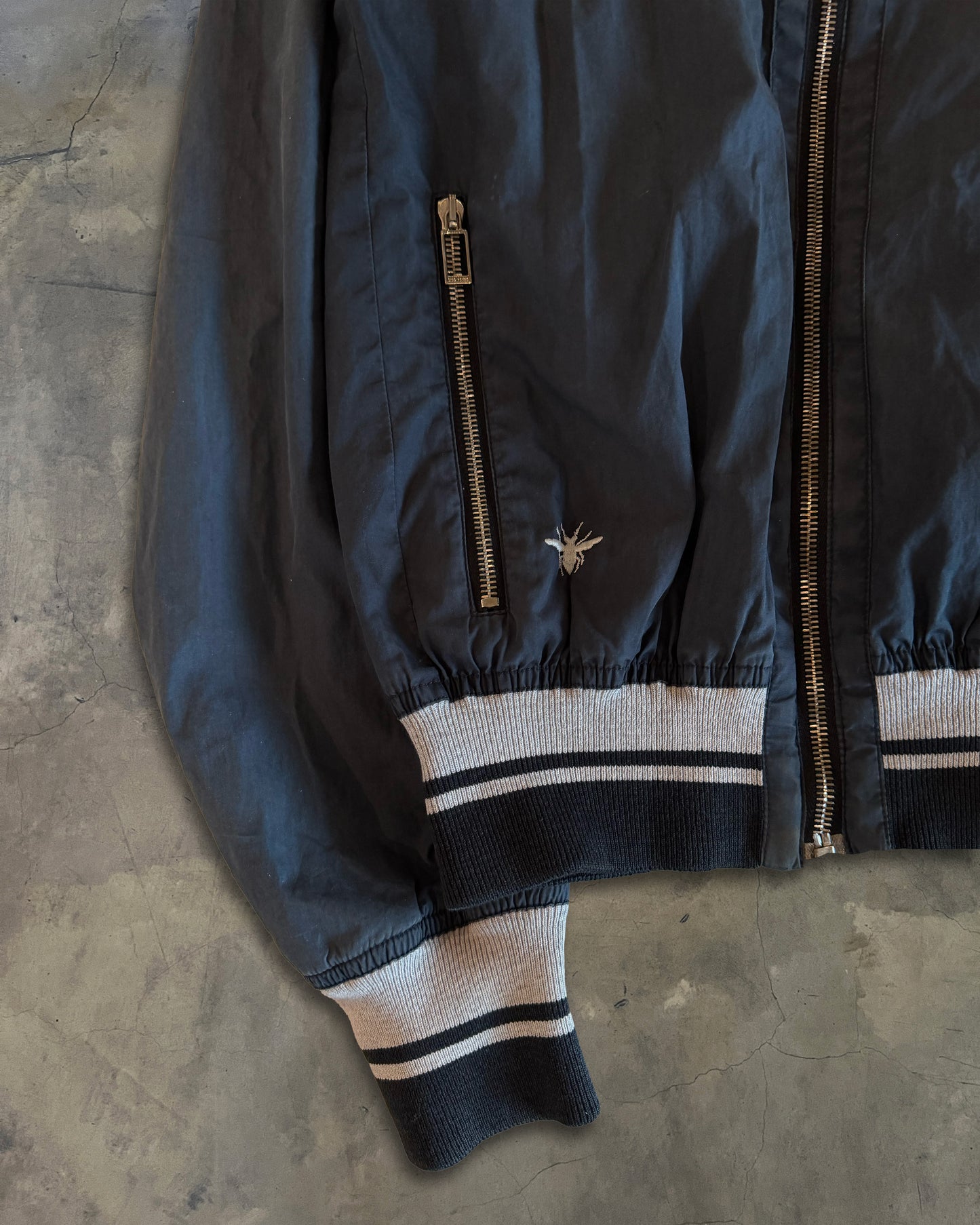 DIOR HOMME SS2010 NAVY BEE BOMBER