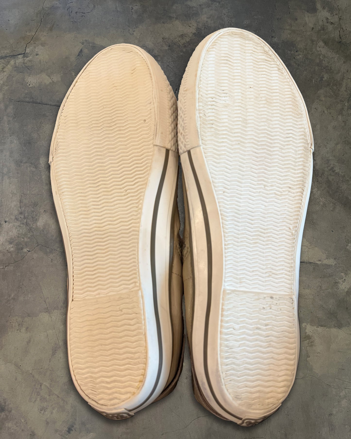 ASH BEIGE BUCKLED HIGH TOPS