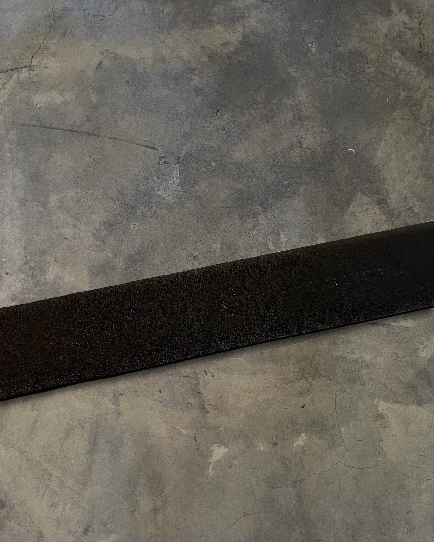CHANEL CALFSKIN PEARL BUCKLE BELT