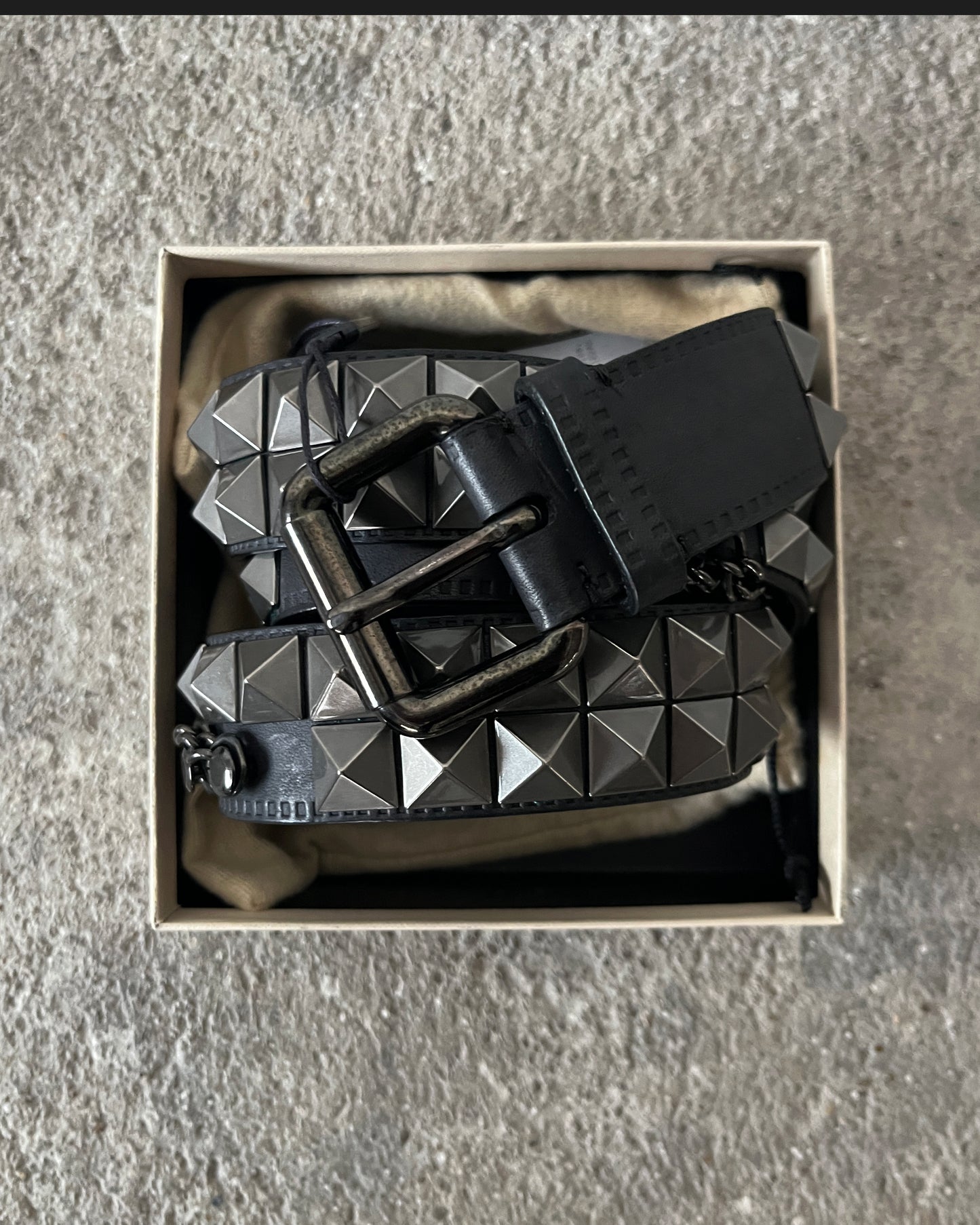 BURBERRY PRORSUM SS2011 STUDDED CHAIN BELT