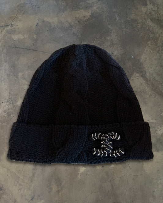 CHANEL CC LOGO CHAIN BEANIE