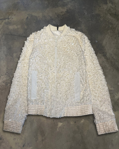 DIOR HOMME SS2007 "NAVIGATE" WHITE SEQUIN BOMBER